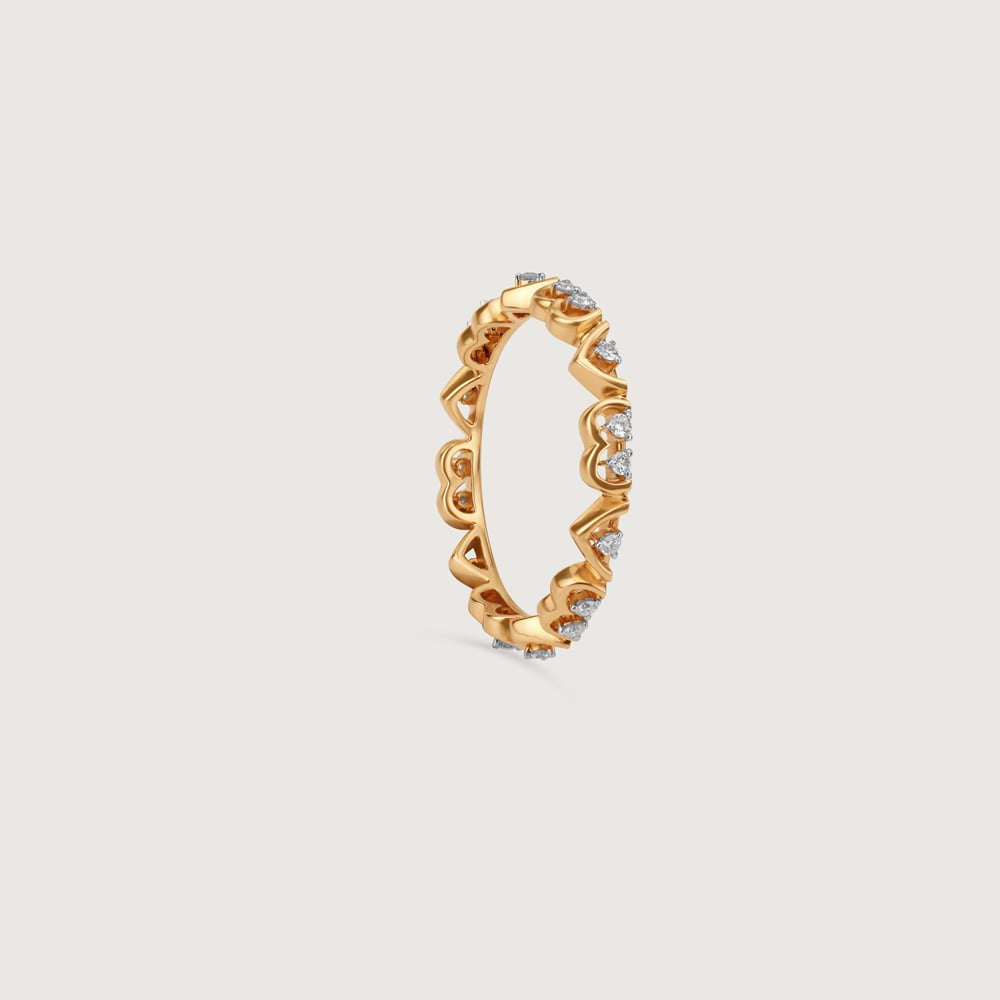 Love Luck Diamond & Gold Ring,,hi-res image number null