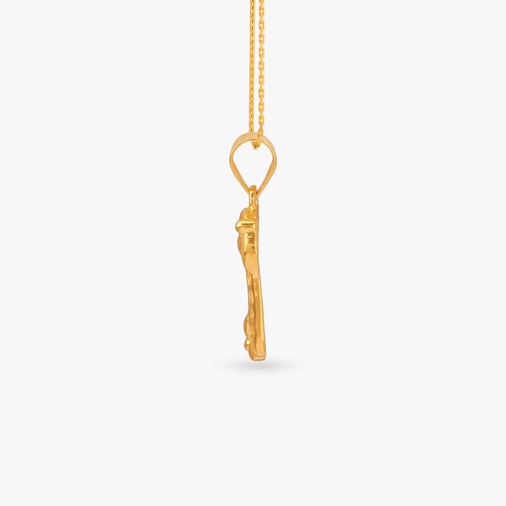 Blossom Frame Gold Pendant,,hi-res image number null