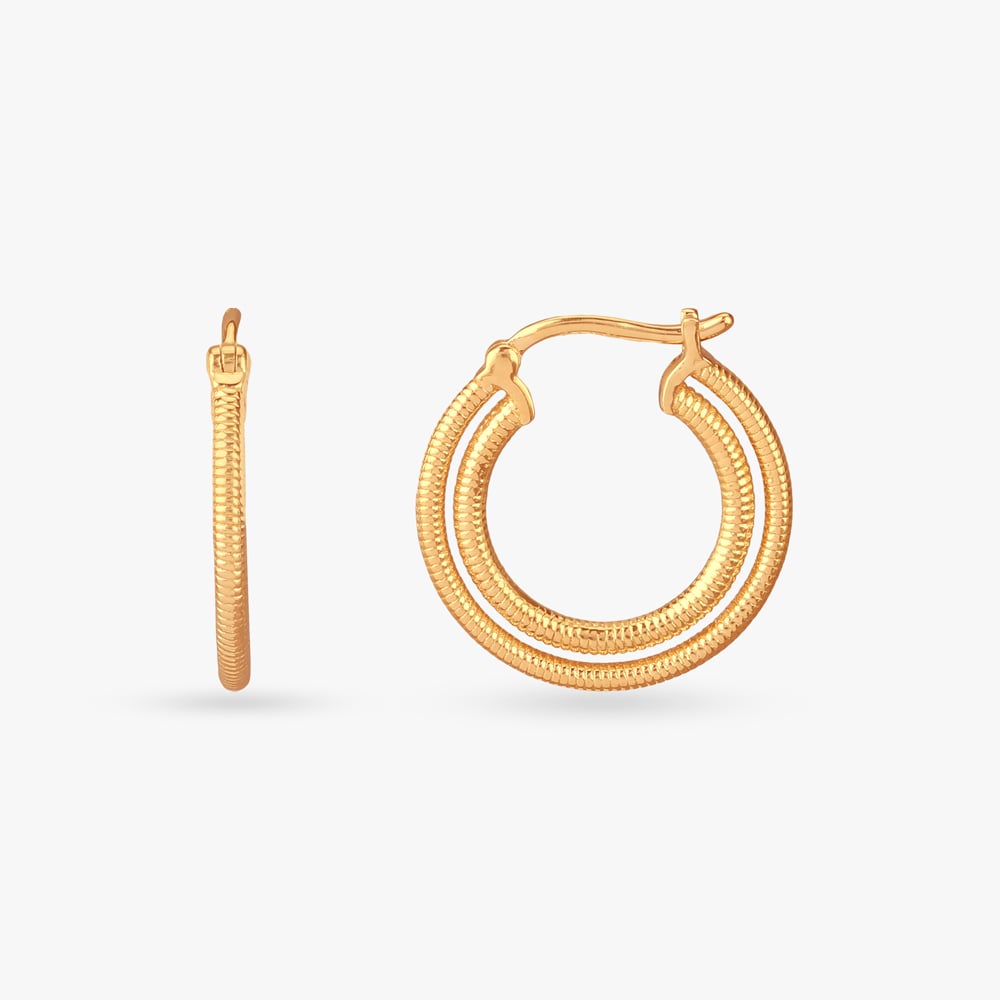 Timeless Twisted Gold Hoop Earrings,,hi-res image number null