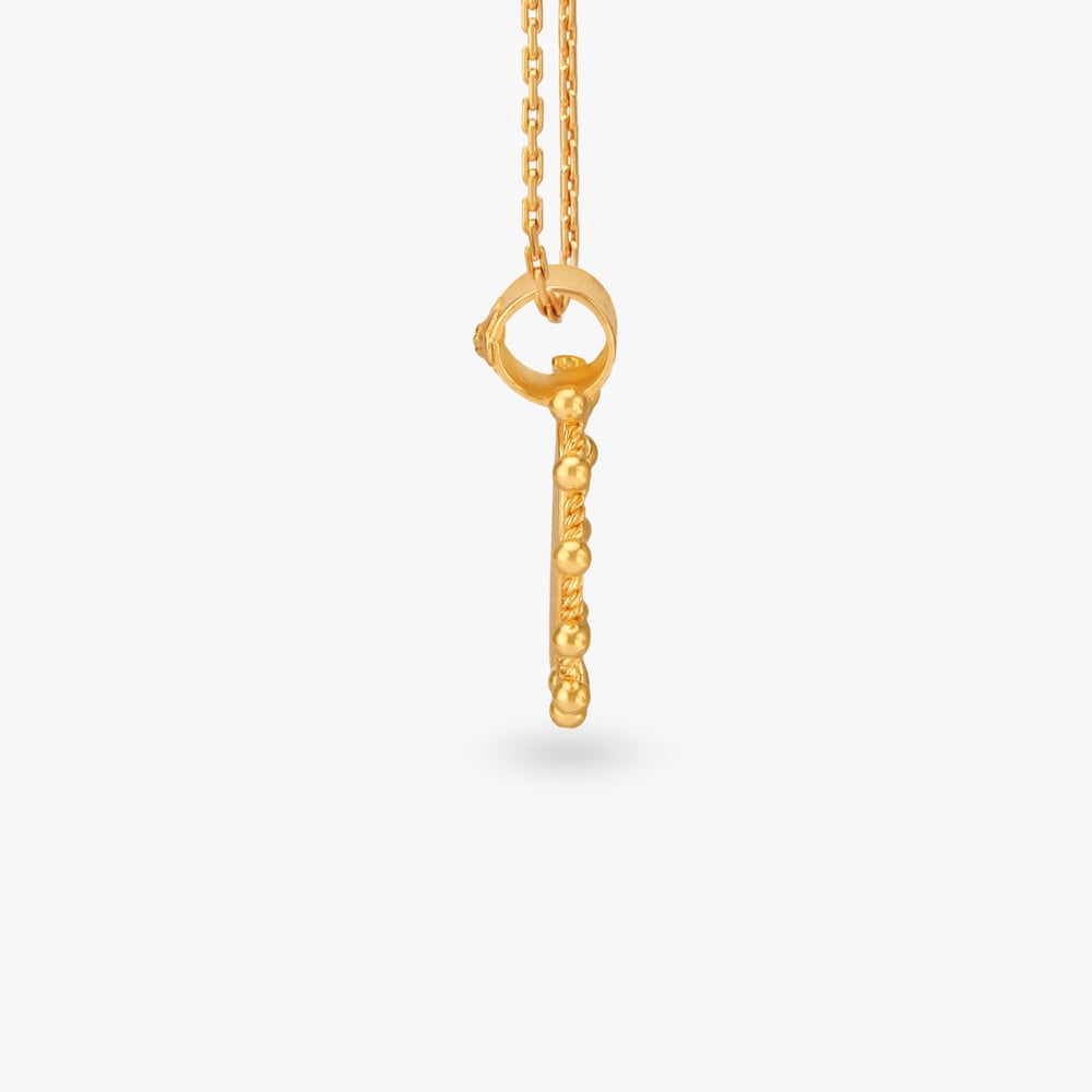 Divine Goddess Lakshmi Religious Gold Coin Pendant,,hi-res image number null