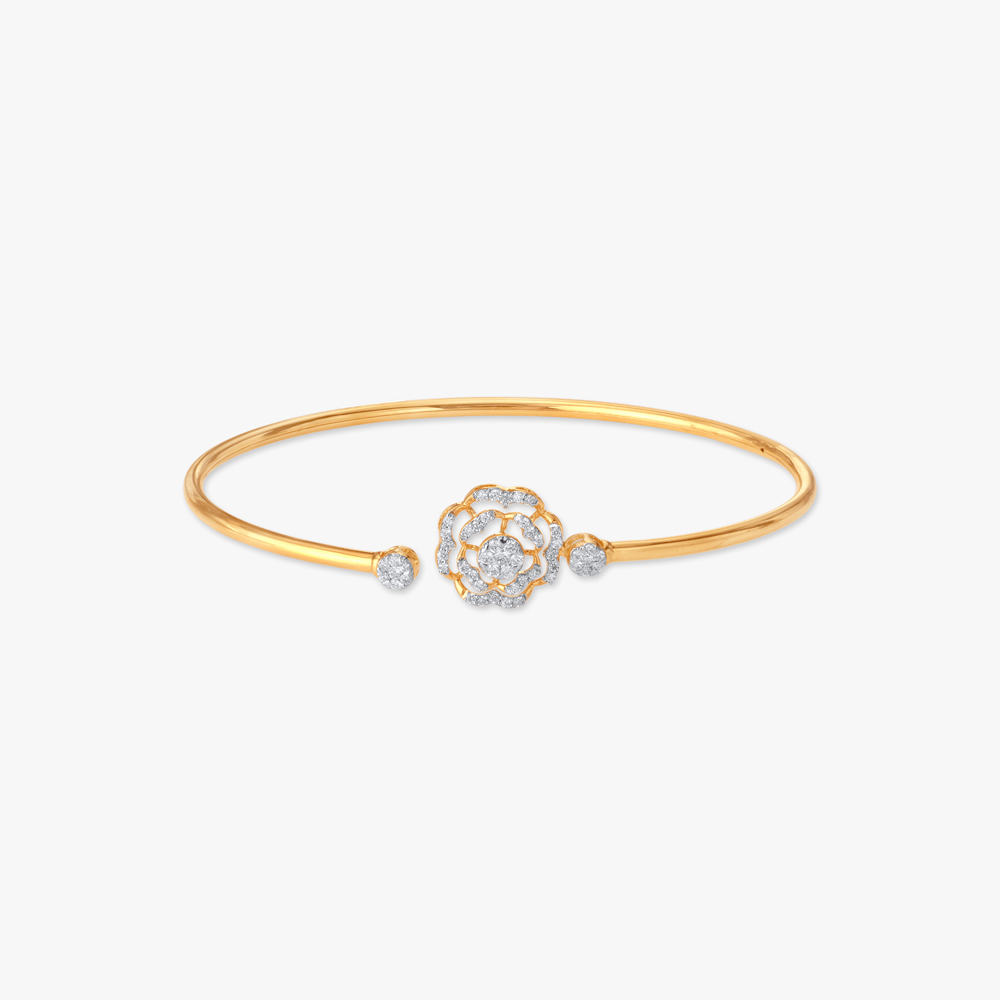 Sparkling Rosette Diamond Bangle,,hi-res image number null