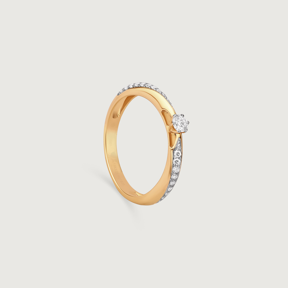 Classic Grace Gold & Diamond Finger Ring,,hi-res image number null