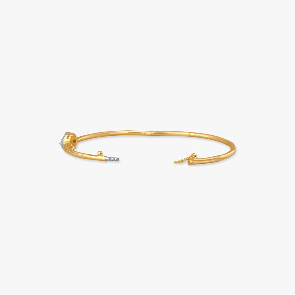 Glint Curve Diamond Bangle,,hi-res image number null