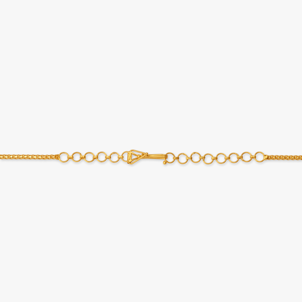 Dazzling 22 Karat Yellow Gold Beaded Frame Necklace And Earrings Set,,hi-res image number null