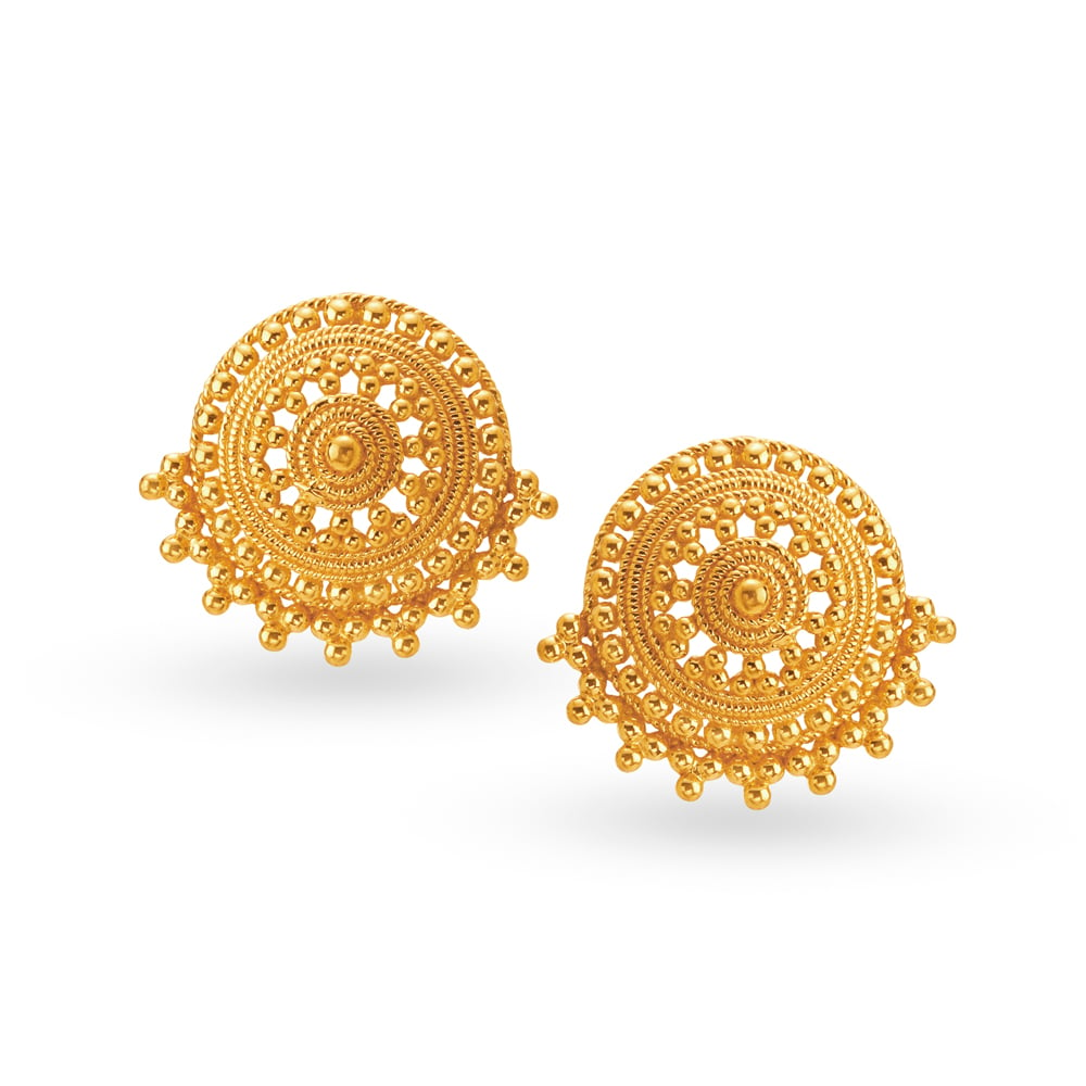 Intricate Glamour Drop Earrings