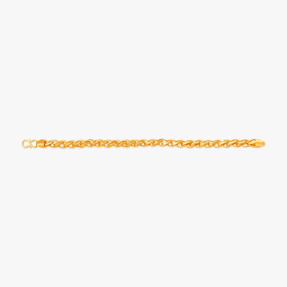 Unique Style Link Gold Bracelet For Men,,hi-res image number null