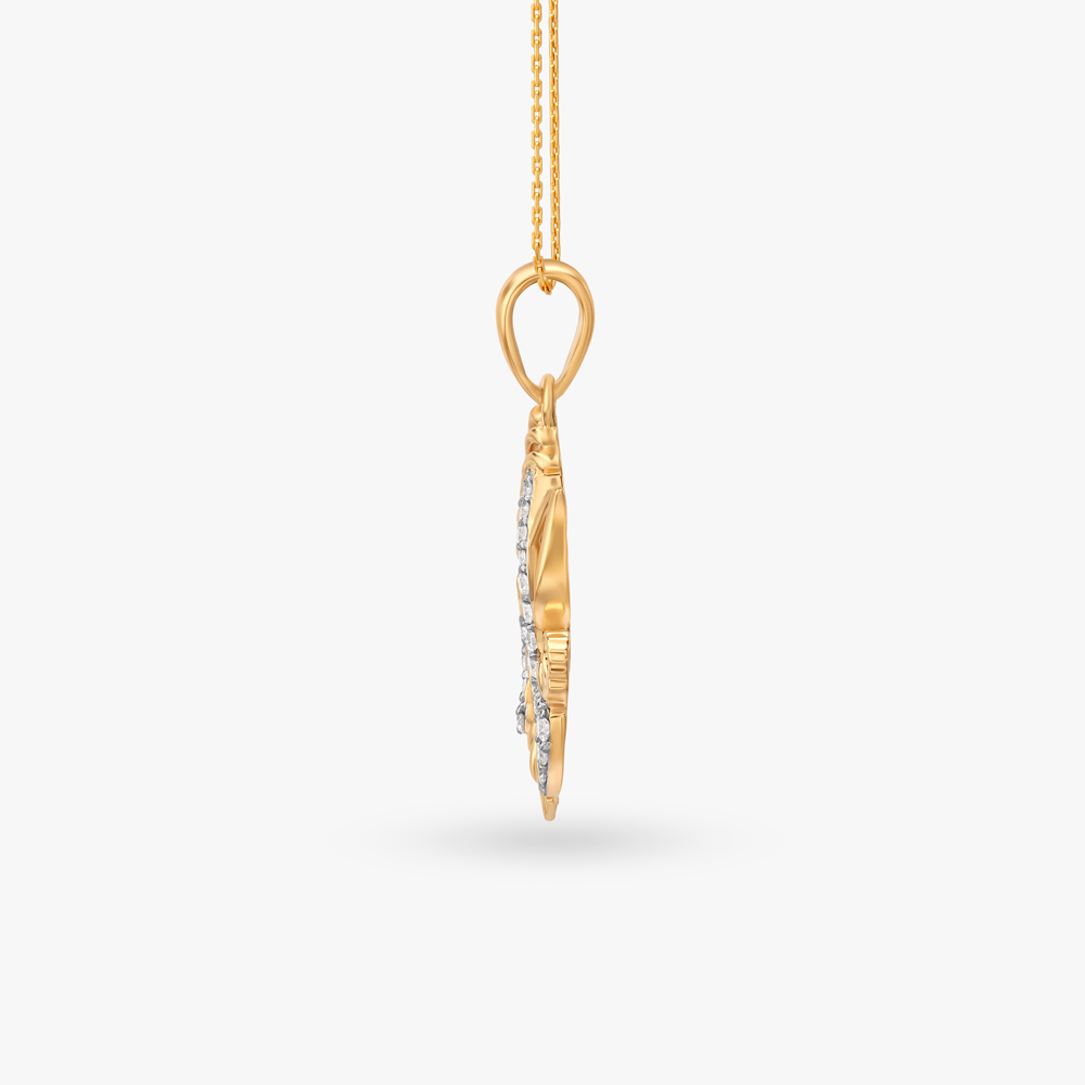 Radiant Ganesha Diamond Pendant,,hi-res image number null