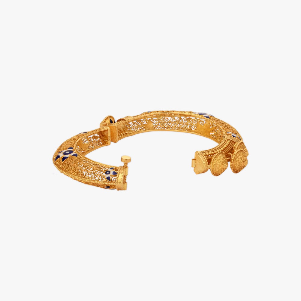 Bengal Bloom Kankan Gold Bangles,,hi-res image number null