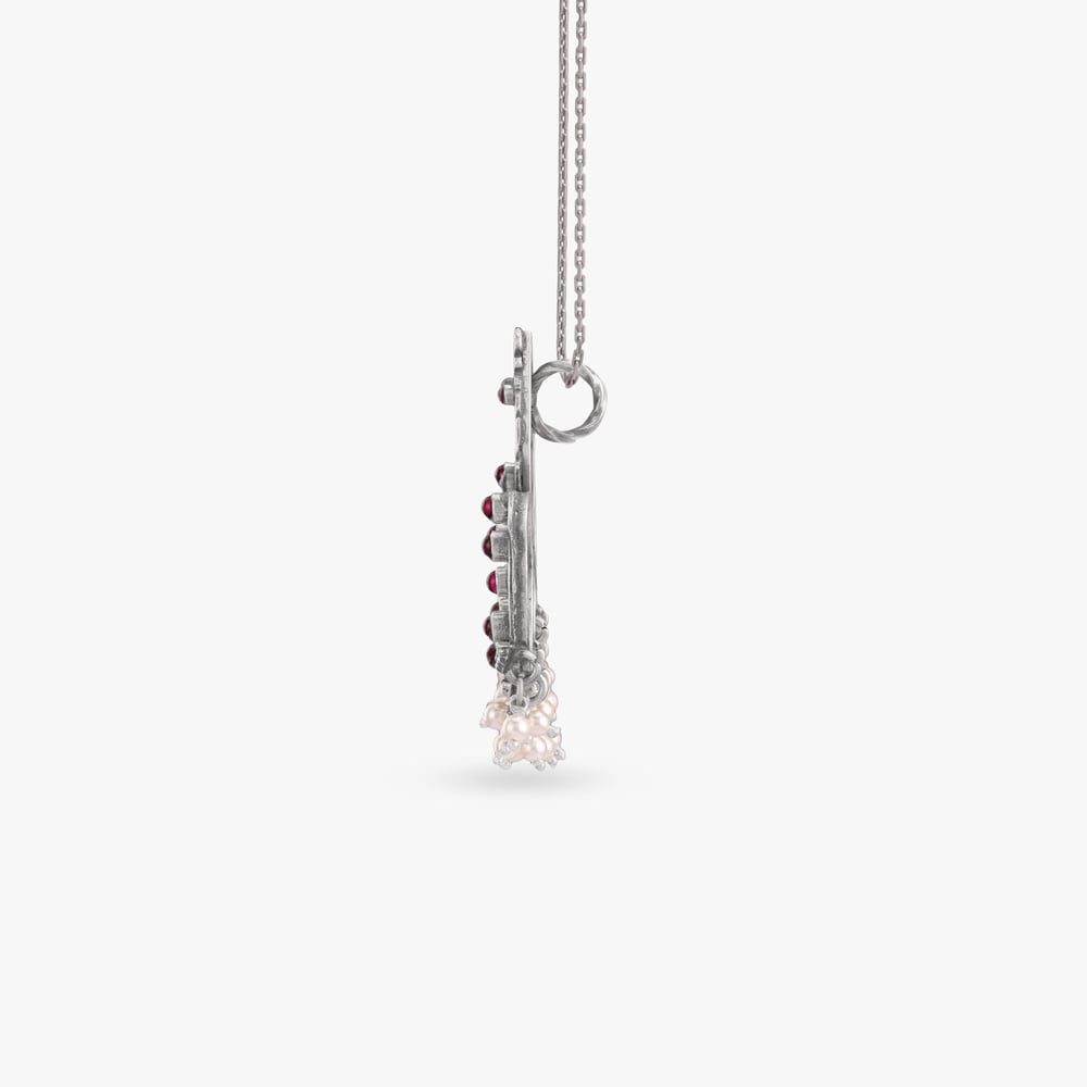 Sacred Bloom Silver Pendant,,hi-res image number null