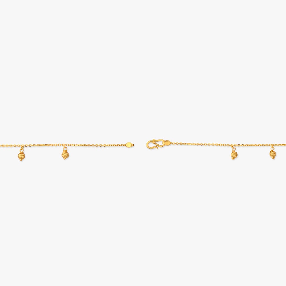 Ornate Droplet Gold Bracelet,,hi-res image number null