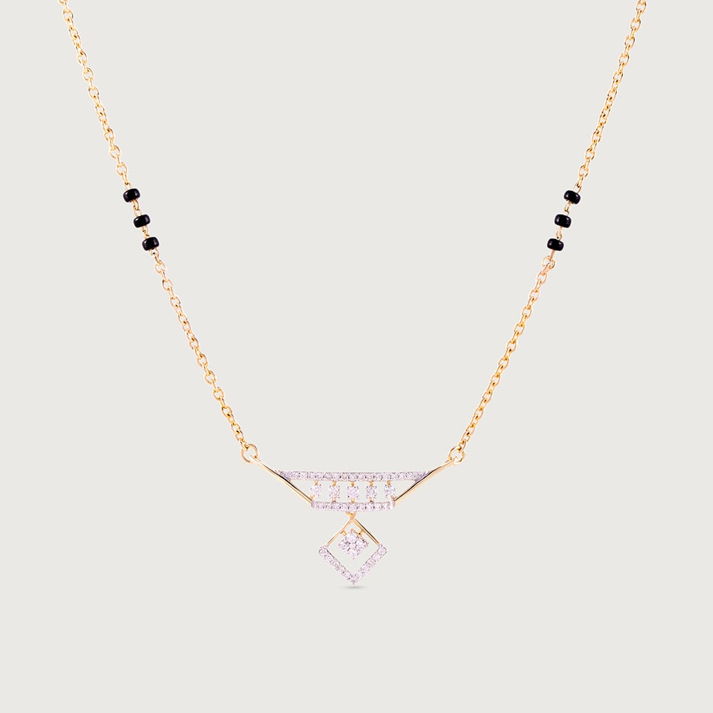 Celestial Prism Gold and Diamond Mangalsutra,,hi-res image number null