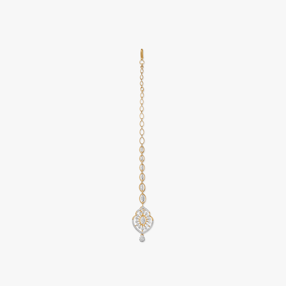 Graceful Bloom Diamond Maang Tikka,,hi-res image number null