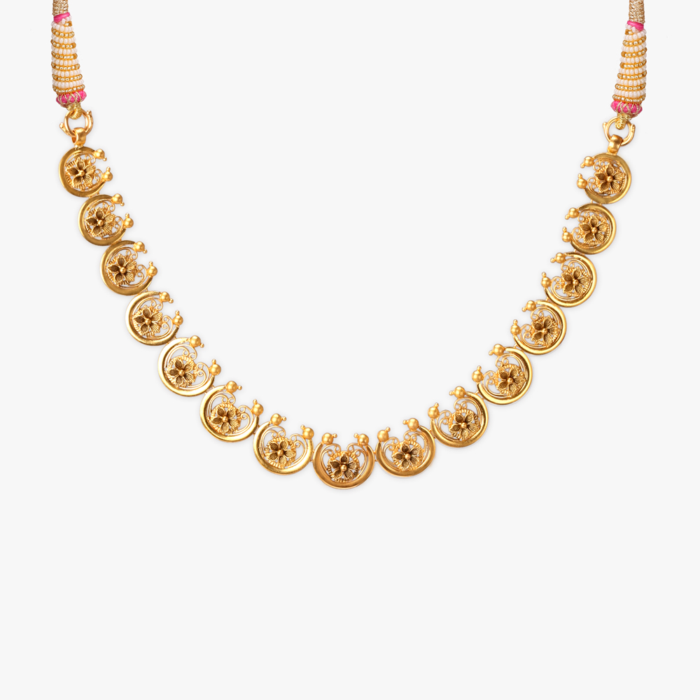 Regal Flora Gold Necklace Set,,hi-res image number null