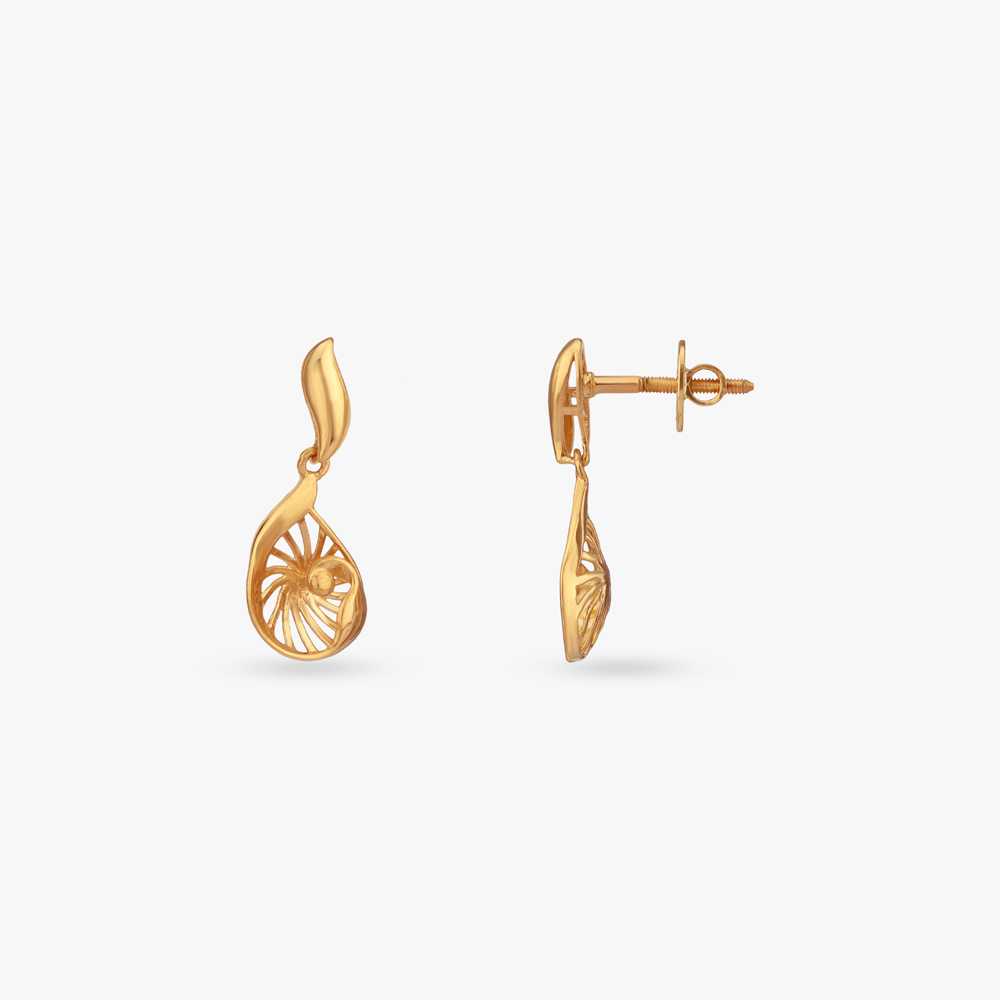 Luminous Leaf Gold Necklace Set,,hi-res image number null