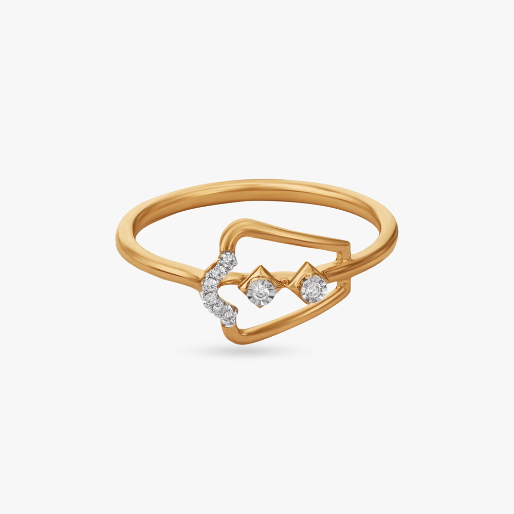 Linear Spark Diamond Ring,,hi-res image number null