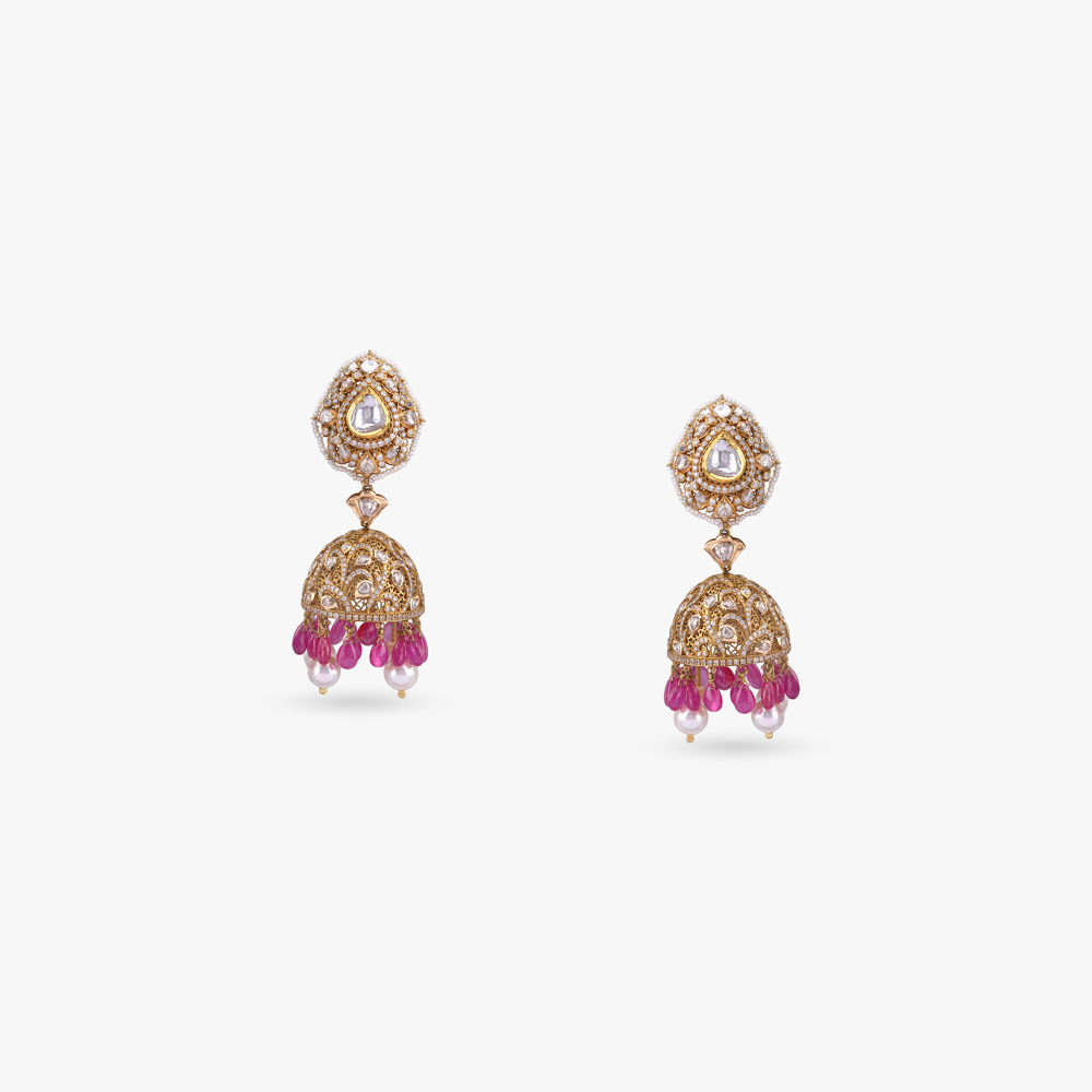 Majestic Heirloom Polki Necklace Set,,hi-res image number null