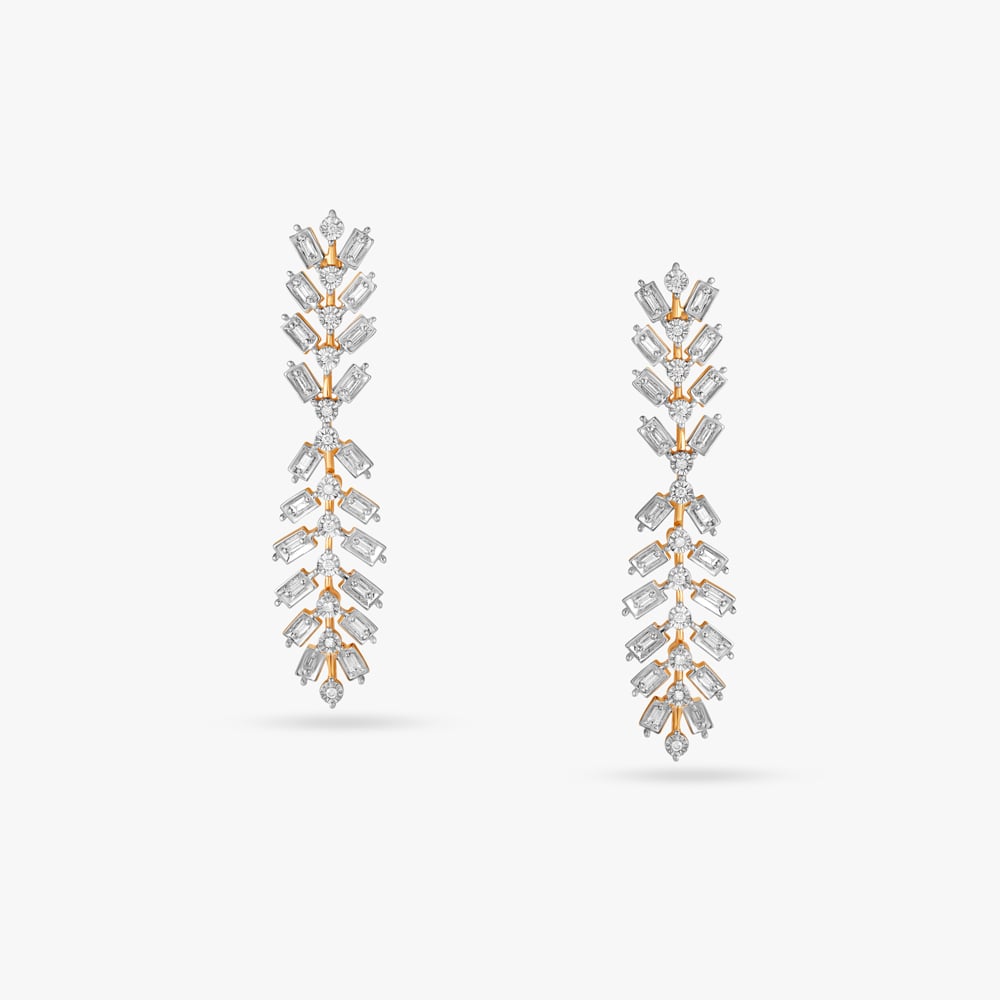 Glimmering Wave Diamond Necklace Set,,hi-res image number null