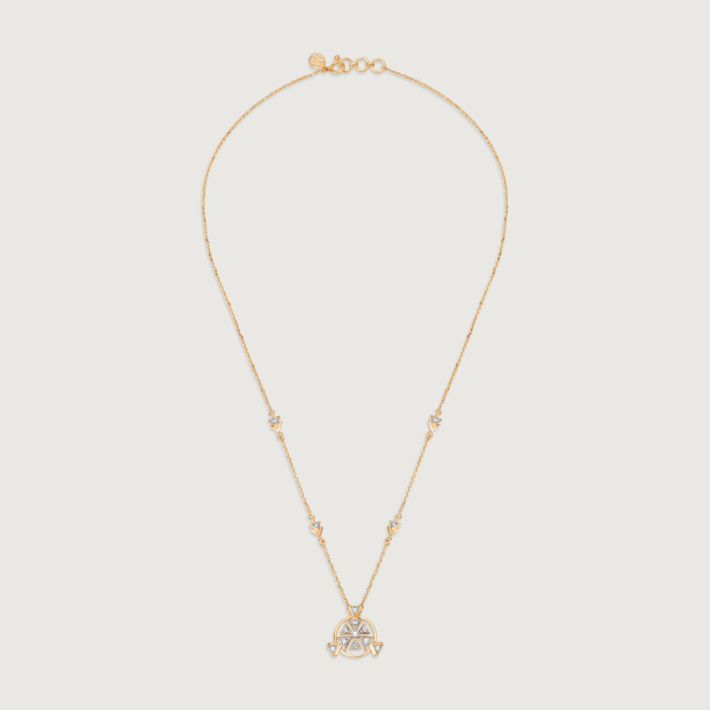 Astral Cluster 14KT Diamond Necklace,,hi-res image number null