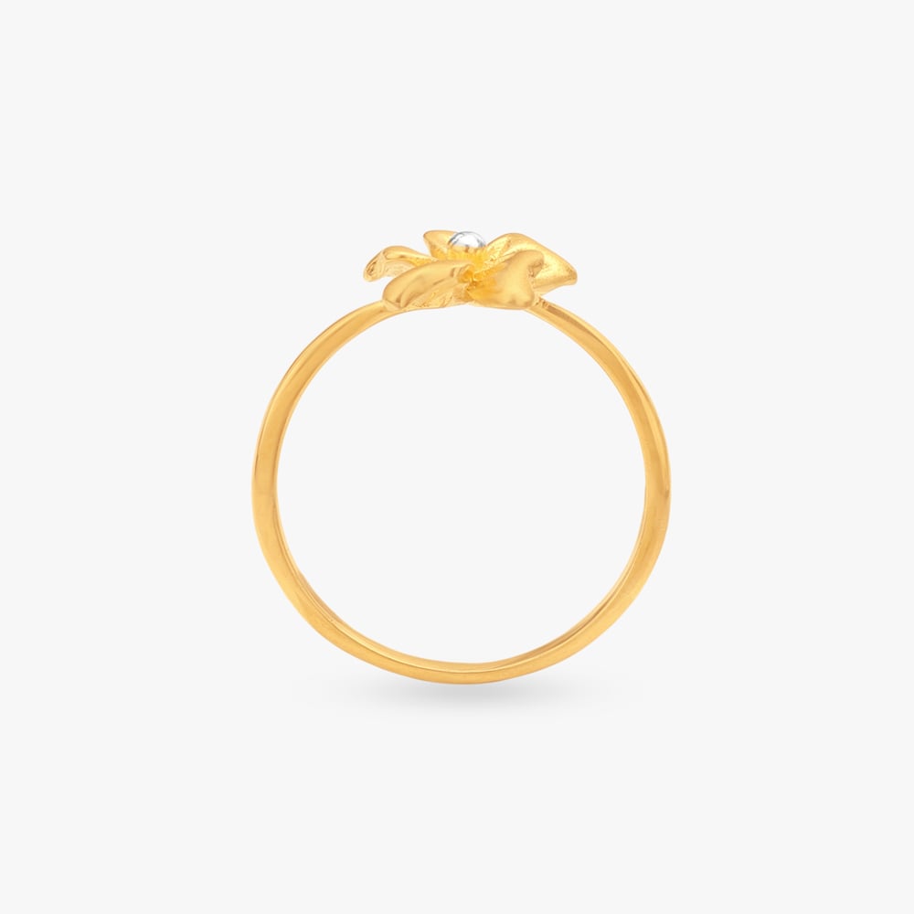 Petal Poetry Gold Finger Ring,,hi-res image number null