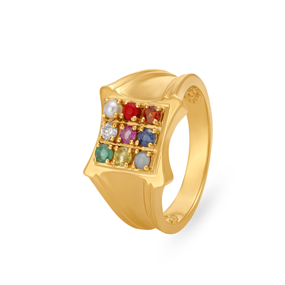 

Spectrum Navaratna Men's Finger Ring