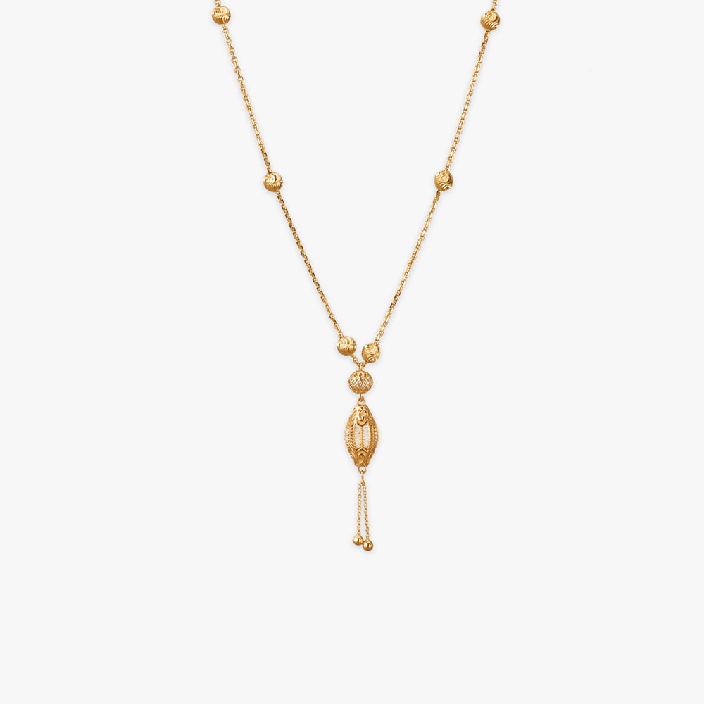 

Heritage Tassel Gold Necklace