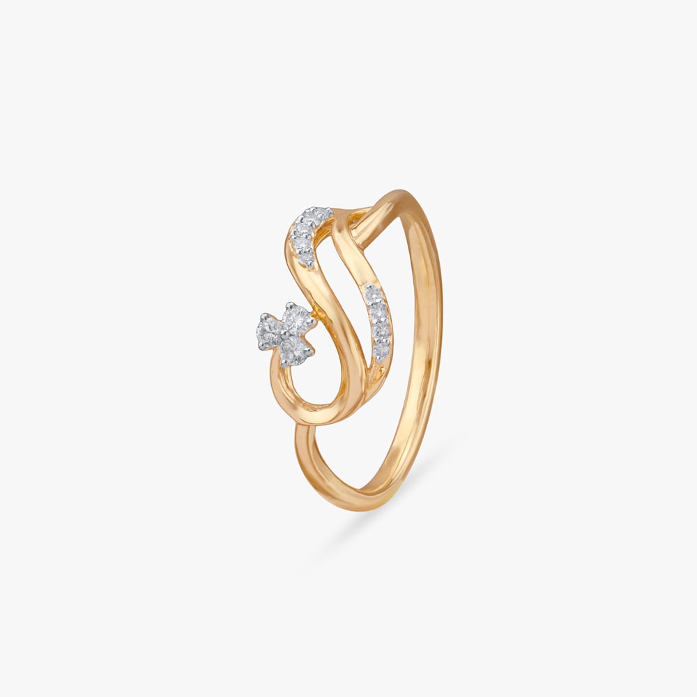 Tide Twist Diamond Ring,,hi-res image number null