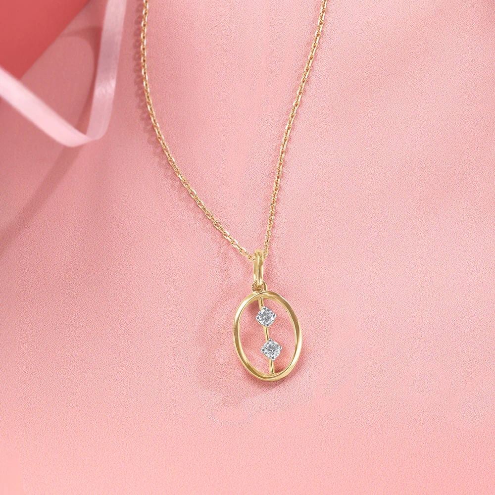 Oval Pop Diamond Pendant,,hi-res image number null