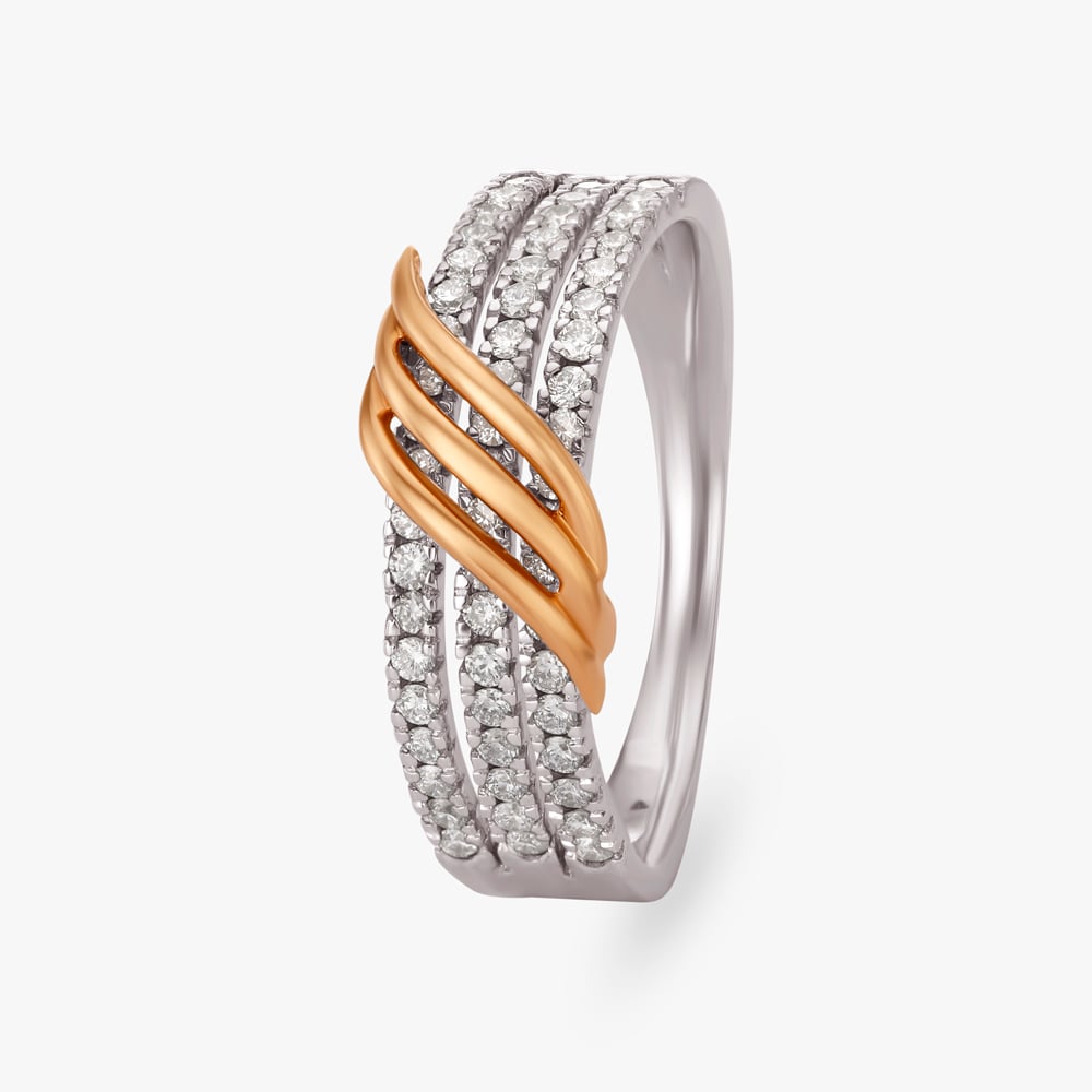

Sleek Diamond Finger Ring