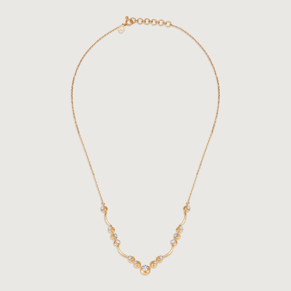 Crescent Charisma 14KT Diamond Necklace,,hi-res image number null