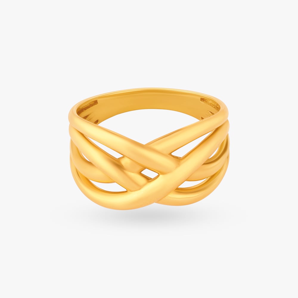 Statement Gold Finger Ring,,hi-res image number null