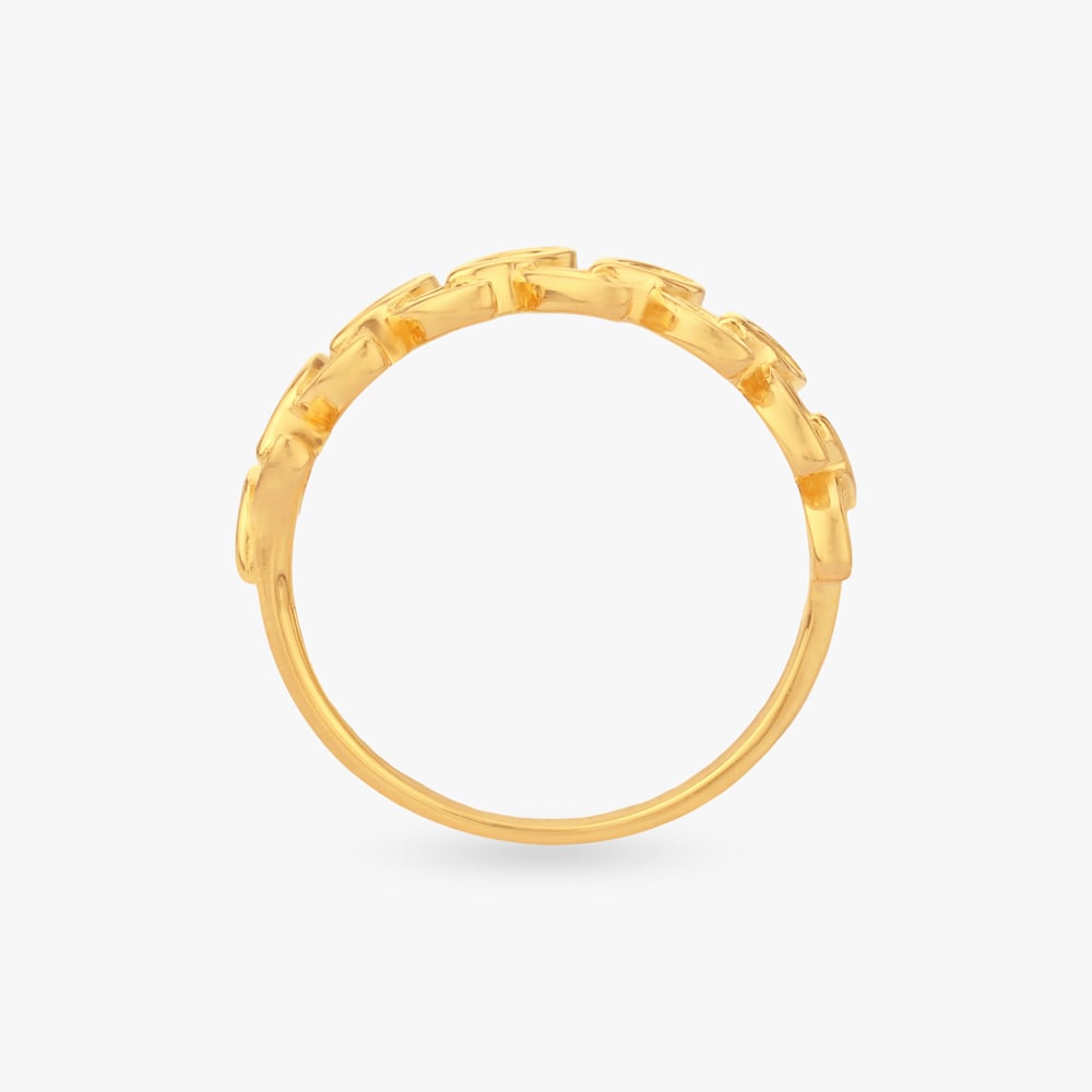 Leaf Garland Gold Finger Ring,,hi-res image number null