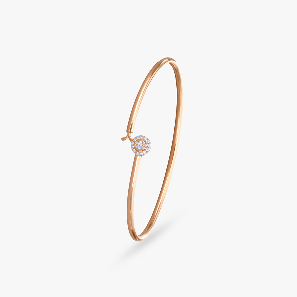 Modern Minimalist Diamond Bangle,,hi-res image number null