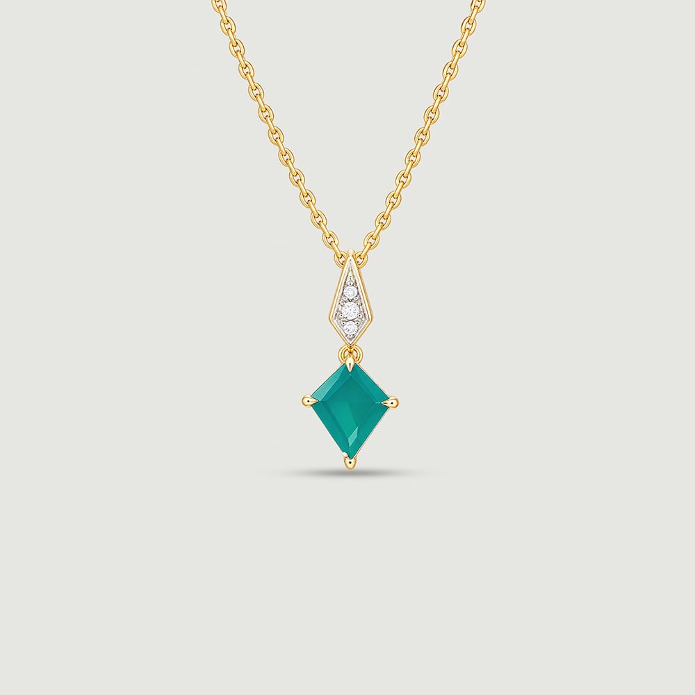 Bold Lantern Green Onyx Pendant,,hi-res image number null