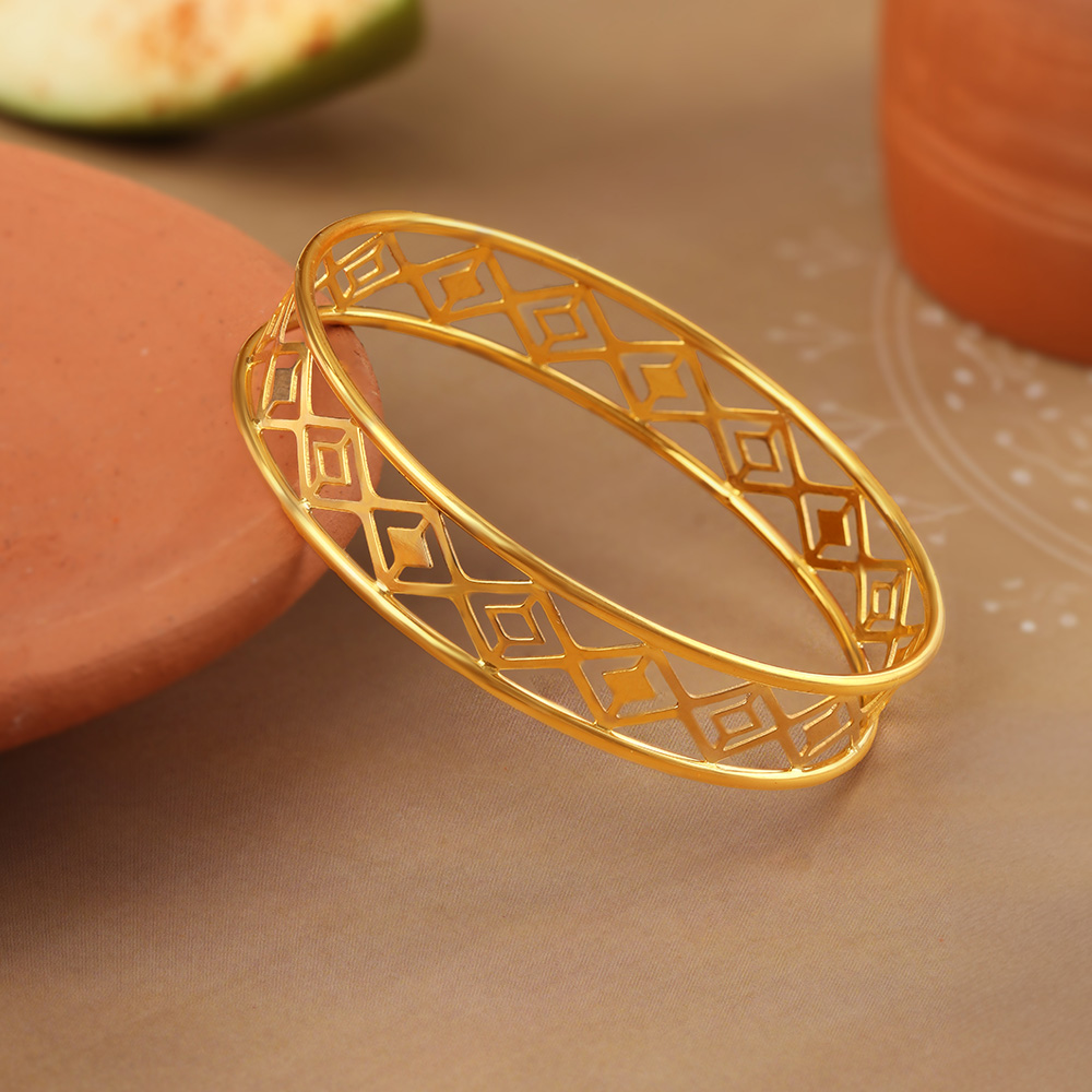 Chic Warli 22KT Gold Bangle,,hi-res image number null