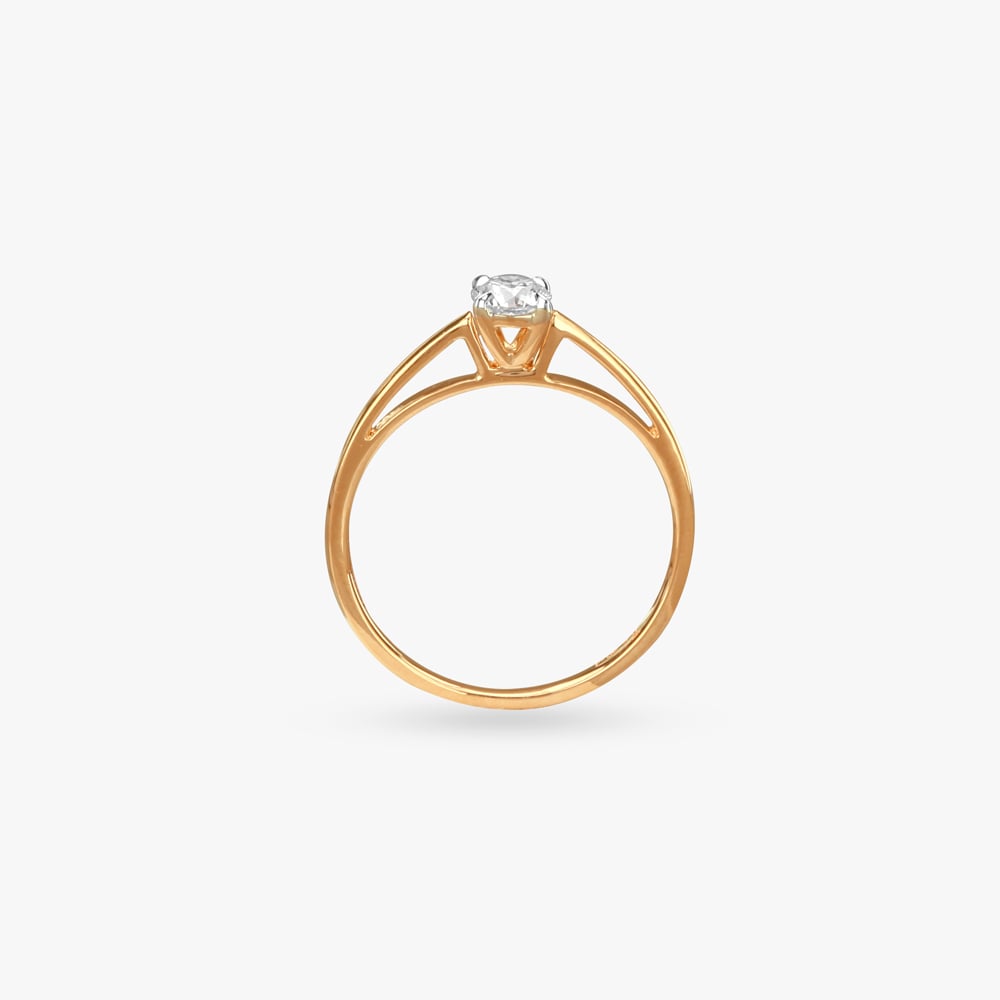 Forever Gleam Diamond Solitaire Finger Ring,,hi-res image number null