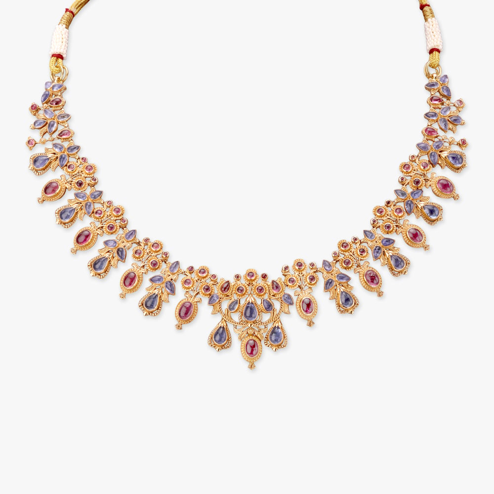 Petal Symphony Gold Necklace Set,,hi-res image number null