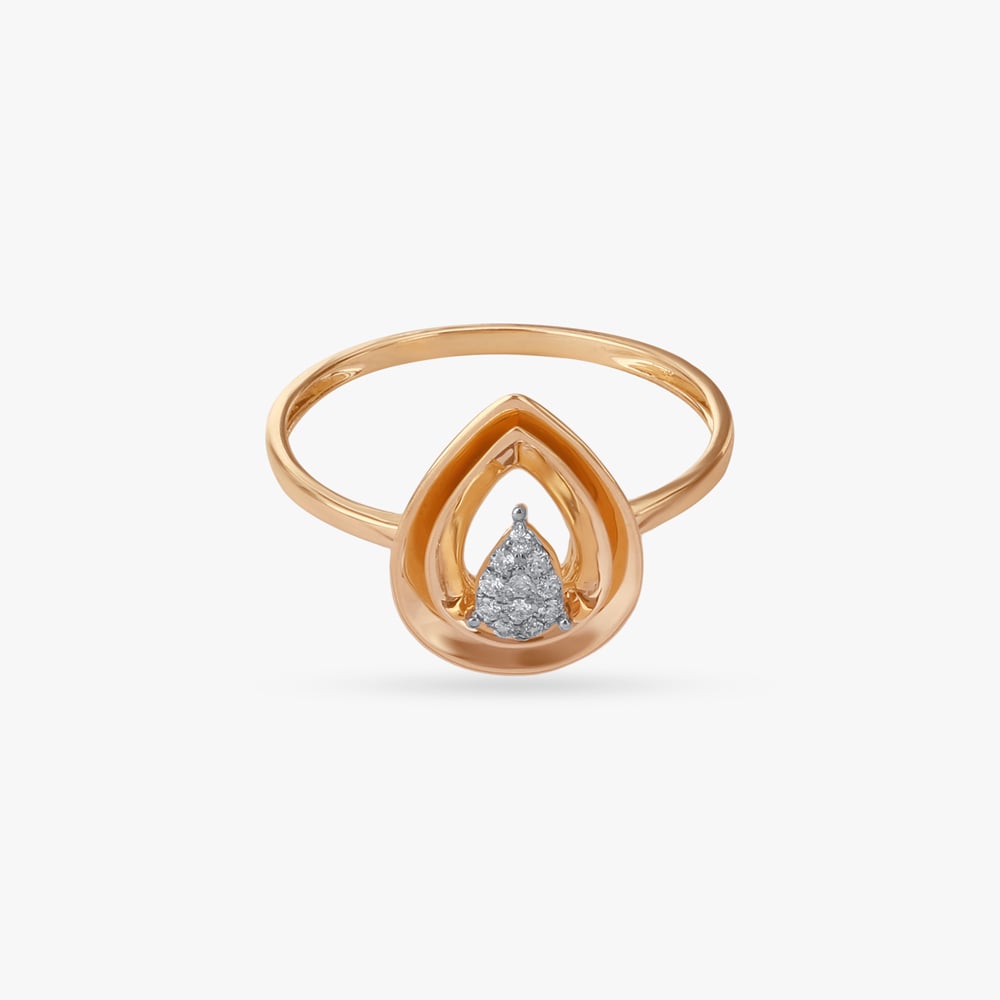 Teardrop Halo Diamond Ring,,hi-res image number null