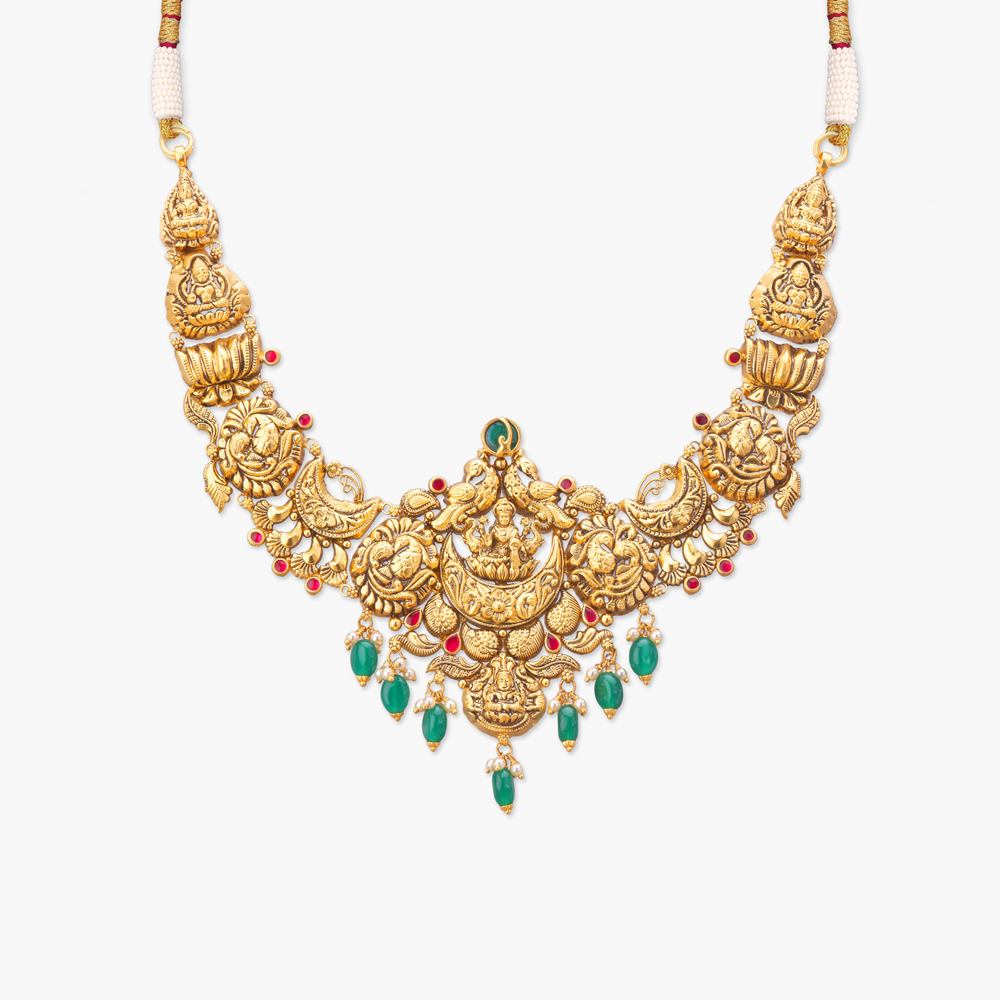 Divine Triveni Gold Jewellery set,,hi-res image number null