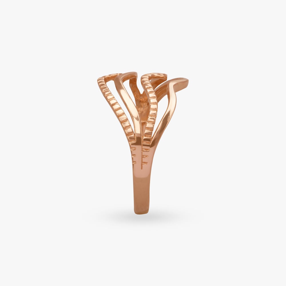 Refined Swirl Gold Finger Ring,,hi-res image number null