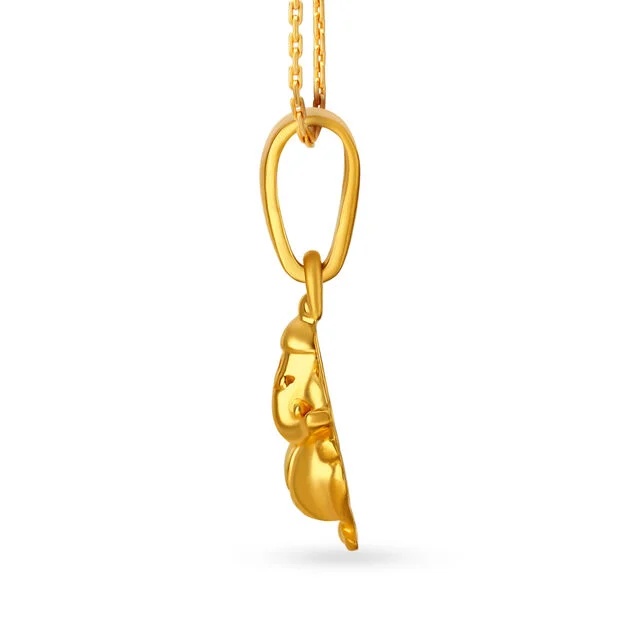 Gold Ganesh Pendant,,hi-res image number null