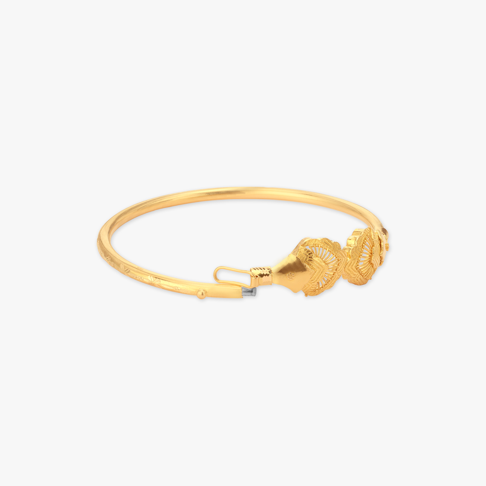 Alpona Charm Loha Gold Bangle,,hi-res image number null