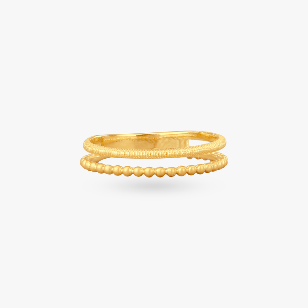 

Beaded Edge Gold Ring