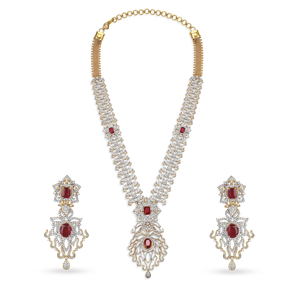 Regal Diamond Necklace Set