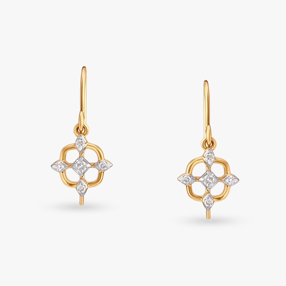 Luminous Elegance Diamond Drop Earrings,,hi-res image number null