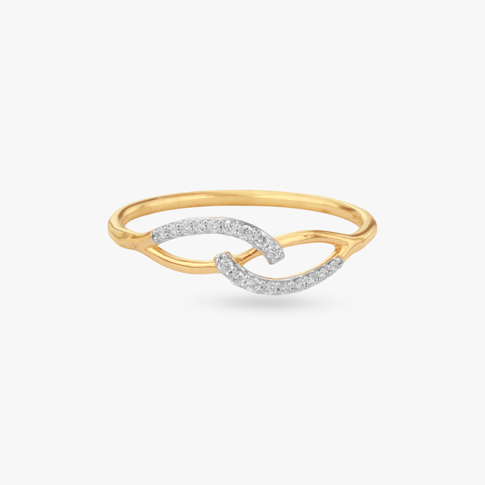 Interlaced Curve Diamond Ring,,hi-res image number null