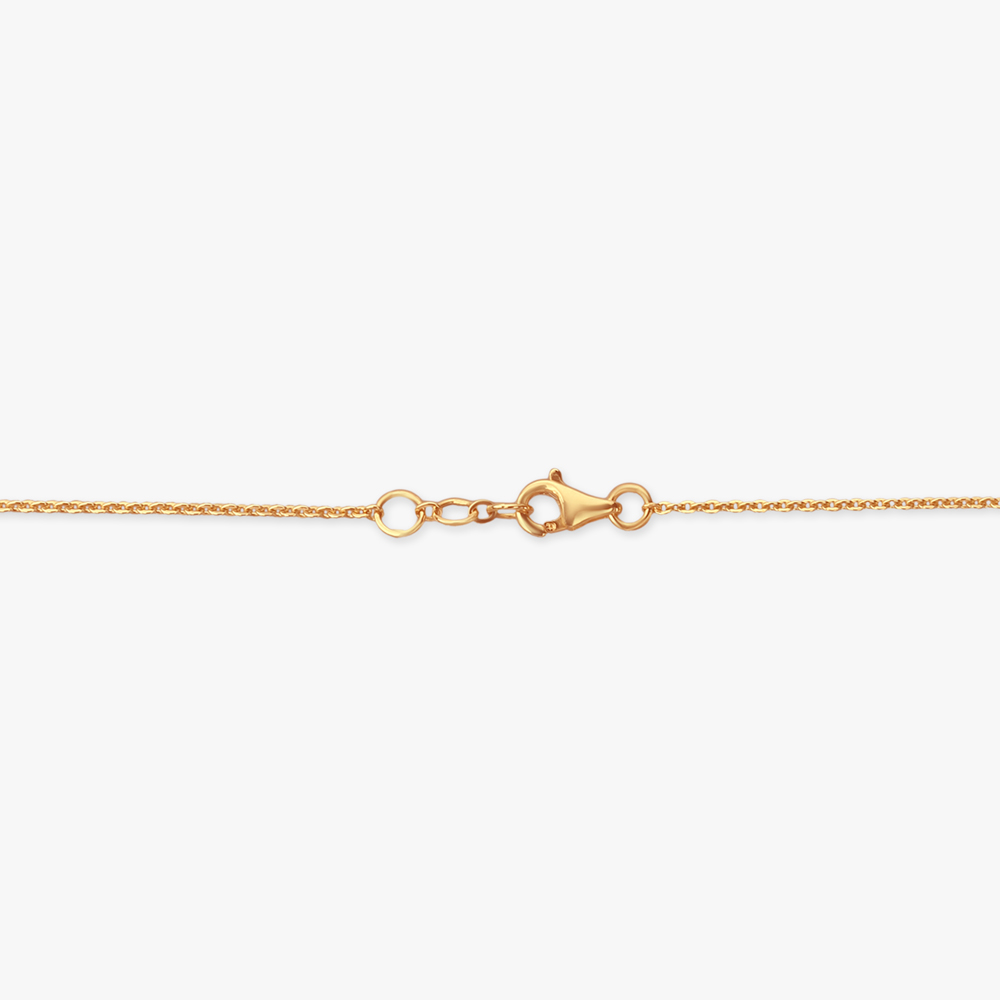 Radiant Leaf Diamond Pendant with Chain,,hi-res image number null