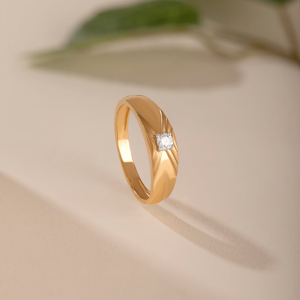 Smooth Moves Gold & Diamond Ring for Men,,hi-res image number null