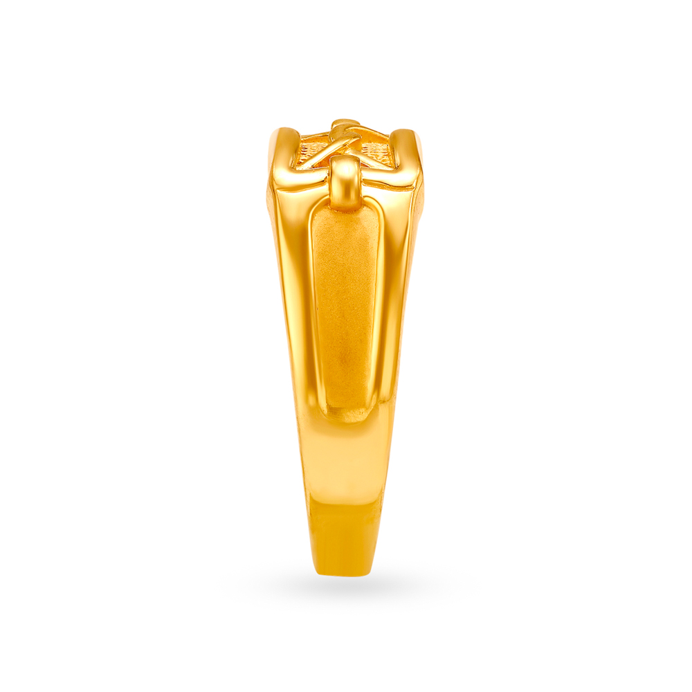 Stunning Embellished 22 Karat Gold Ring,,hi-res image number null