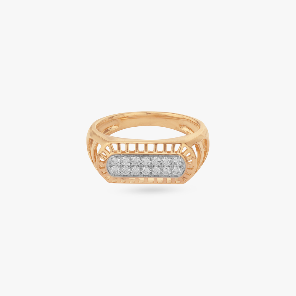 Bold Frame Diamond Ring For Men,,hi-res image number null