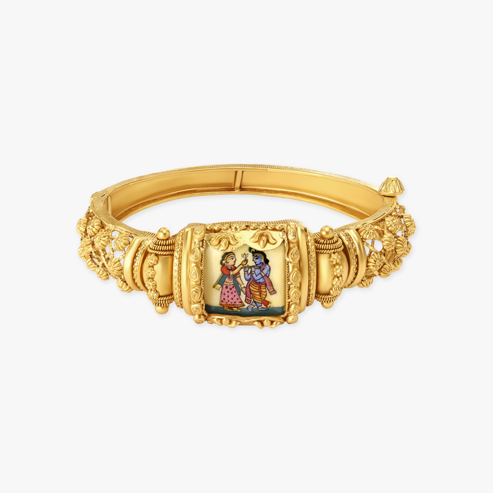 Stunning Pattachitra Bangle,,hi-res image number null